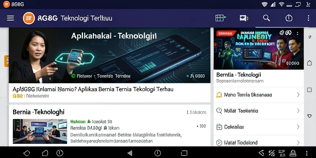 Antarmuka aplikasi 8G8G yang informatif dan mudah digunakan.