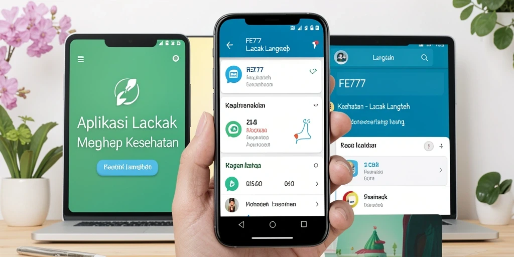 Antarmuka menarik dan sederhana dari aplikasi Lacak Langkah FE777.