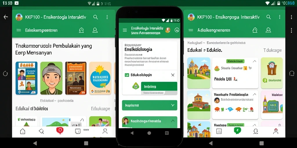 Antarmuka KPK100 yang interaktif dan informatif.